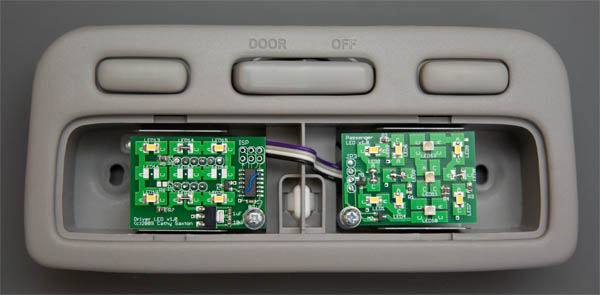 LED boards in fixture