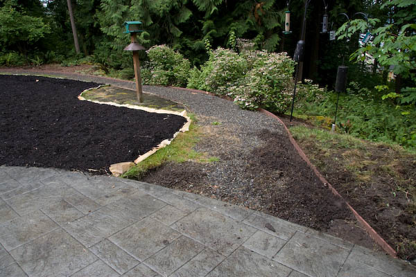 path with work just started