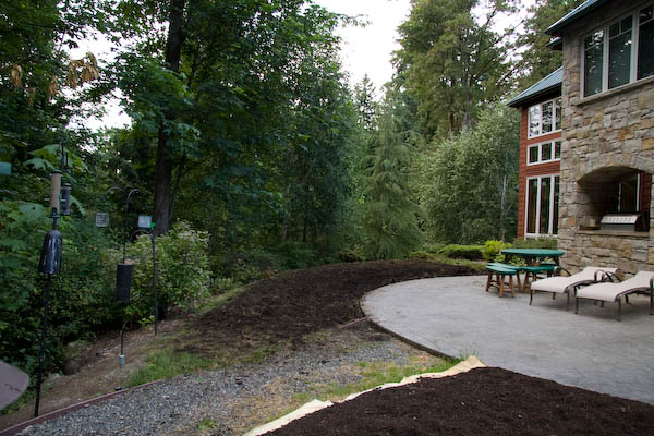veggie garden area after tilling