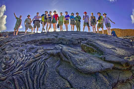 Ben's picture of our group on Santiago Island