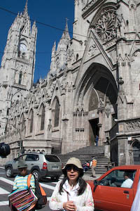 Monica telling our group about the Basilica